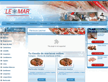 Tablet Screenshot of mariscosleomar.com